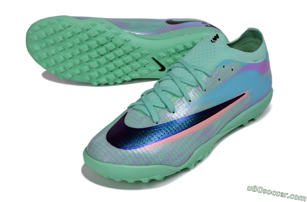 Nike Air Zoom Mercurial Vapor 17 Elite TF Artificial Turf Soccer Shoes - Green/Mint Foam/Psychic Purple 3