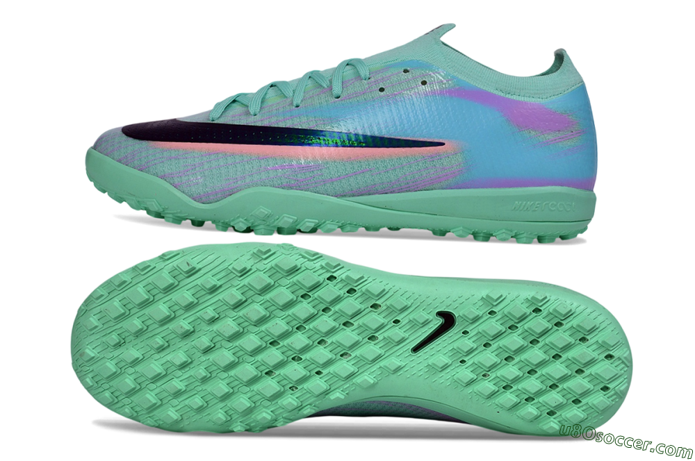 Nike Air Zoom Mercurial Vapor 17 Elite TF Artificial Turf Soccer Shoes - Green/Mint Foam/Psychic Purple 0