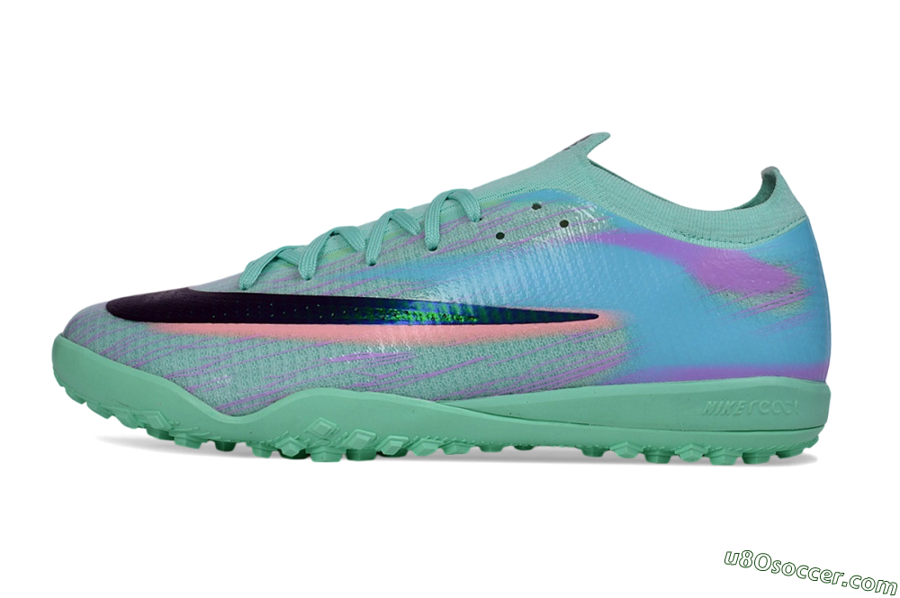 Nike Air Zoom Mercurial Vapor 17 Elite TF Artificial Turf Soccer Shoes - Green/Mint Foam/Psychic Purple 2