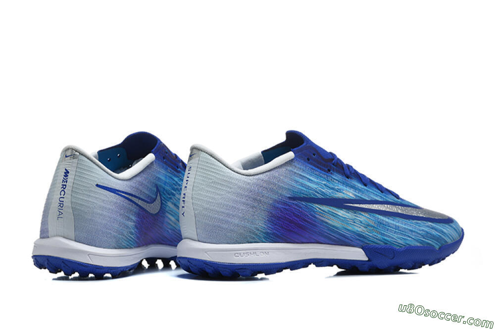 Nike Air Zoom Mercurial Superfly 11 Elite TF Artificial Turf Soccer Shoes - Blue/Photo Blue/Metallic Silver 5