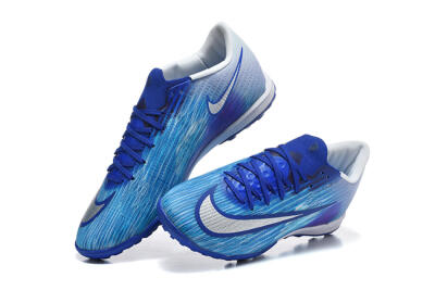 Nike Air Zoom Mercurial Superfly 11 Elite TF Artificial Turf Soccer Shoes - Blue/Photo Blue/Metallic Silver