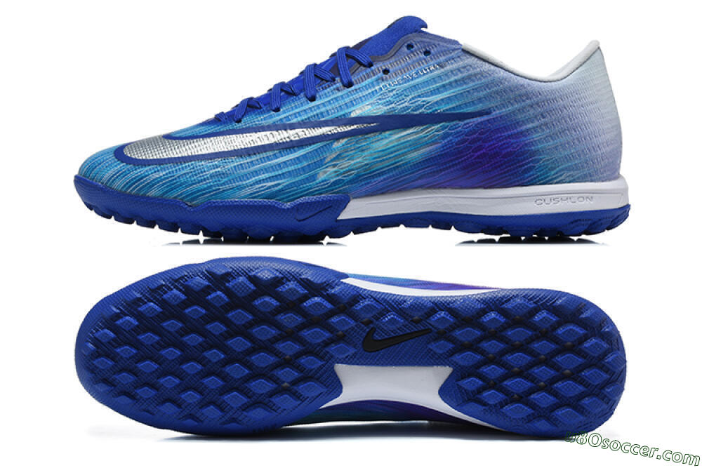 Nike Air Zoom Mercurial Superfly 11 Elite TF Artificial Turf Soccer Shoes - Blue/Photo Blue/Metallic Silver 0