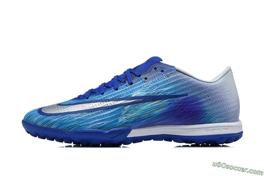 Nike Air Zoom Mercurial Superfly 11 Elite TF Artificial Turf Soccer Shoes - Blue/Photo Blue/Metallic Silver 2