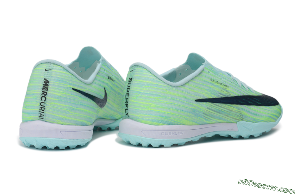 Nike Air Zoom Mercurial Superfly 11 Elite TF Artificial Turf Soccer Shoes - Turquoise/Mint Green/Electric Lime 6