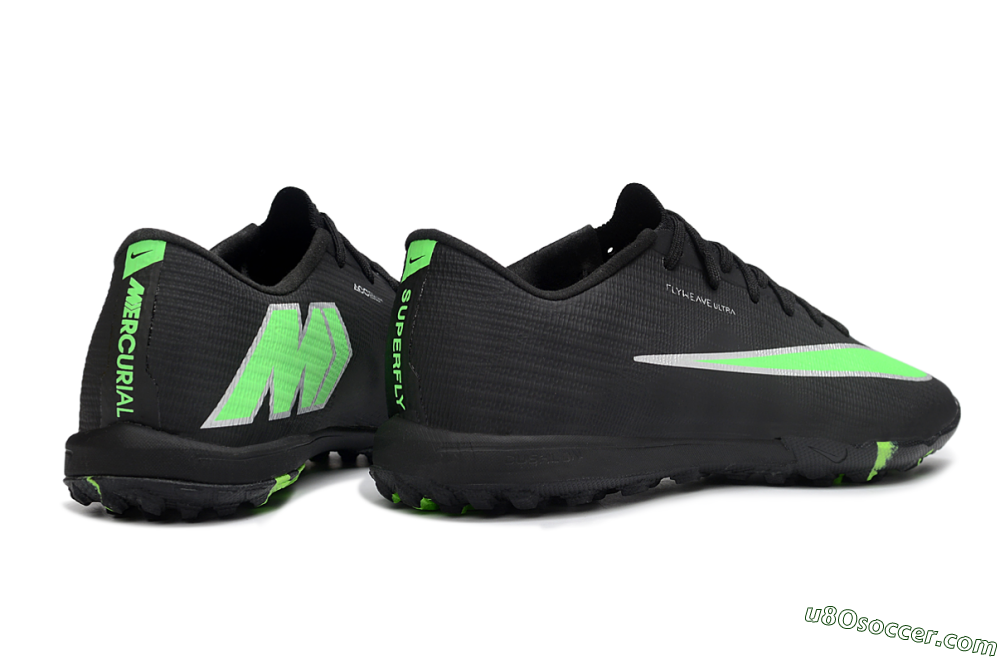 Nike Air Zoom Mercurial Superfly 11 Elite TF Artificial Turf Soccer Shoes - Black/Black/Electric Green 6