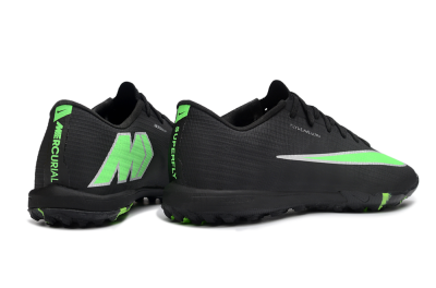 Nike Air Zoom Mercurial Superfly 11 Elite TF Artificial Turf Soccer Shoes - Black/Black/Electric Green