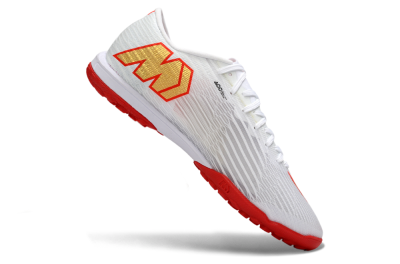 Nike Air Zoom Mercurial Superfly 11 Elite TF Artificial Turf Soccer Shoes - White/Metallic Gold/Bright Crimson