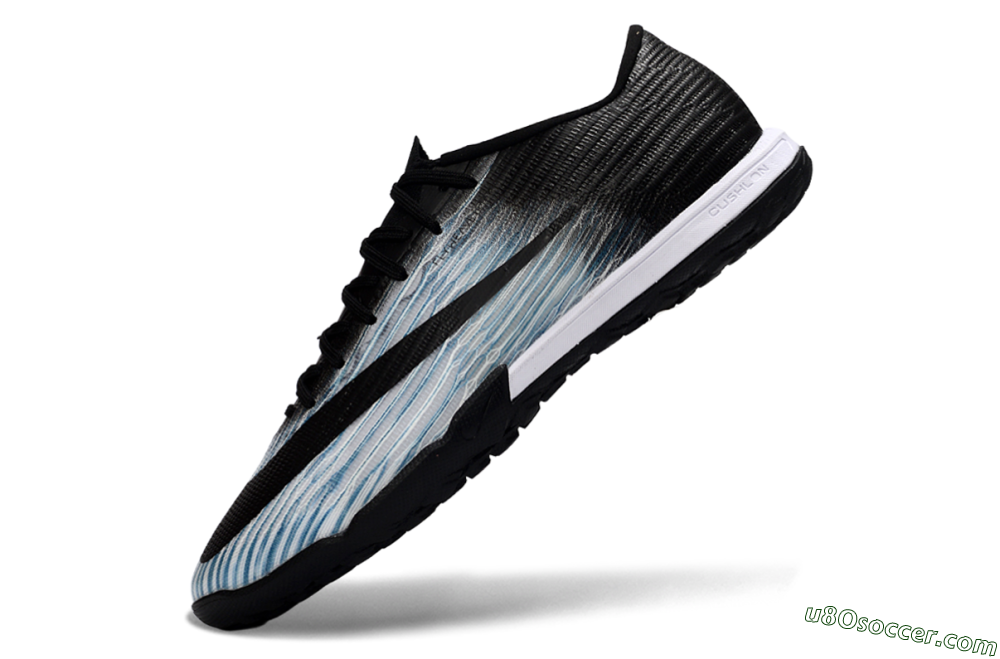 Nike Air Zoom Mercurial Superfly 11 Elite TF Artificial Turf Soccer Shoes - Black/Black/White/Light Blue 5