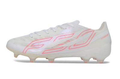 Adidas F50 Hyperfast Evo FG Firm Ground Soccer Cleats - White/Ivory Pearl/Solar Pink