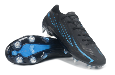 Adidas F50 Hyperfast Elite SG Soft Ground Soccer Cleats - Black/Core Black/Lucid Blue