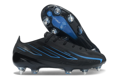 Adidas F50 Hyperfast Elite SG Soft Ground Soccer Cleats - Black/Core Black/Lucid Blue