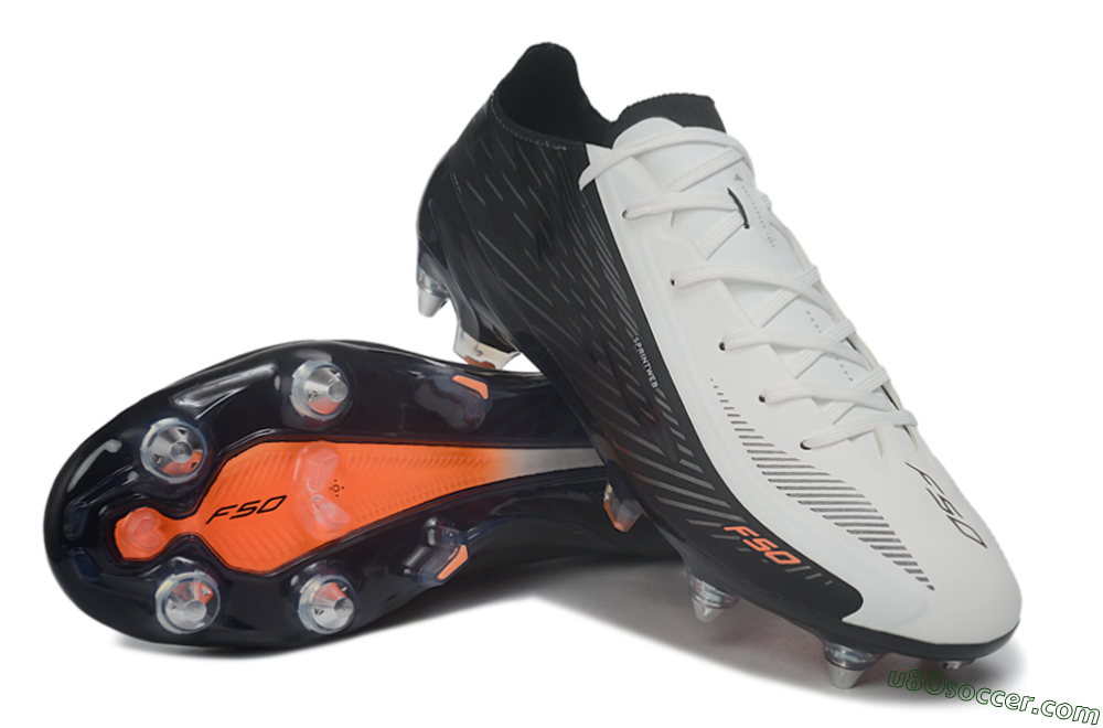Adidas F50 Hyperfast Elite SG Soft Ground Soccer Cleats - White/Core Black/Solar Red 3