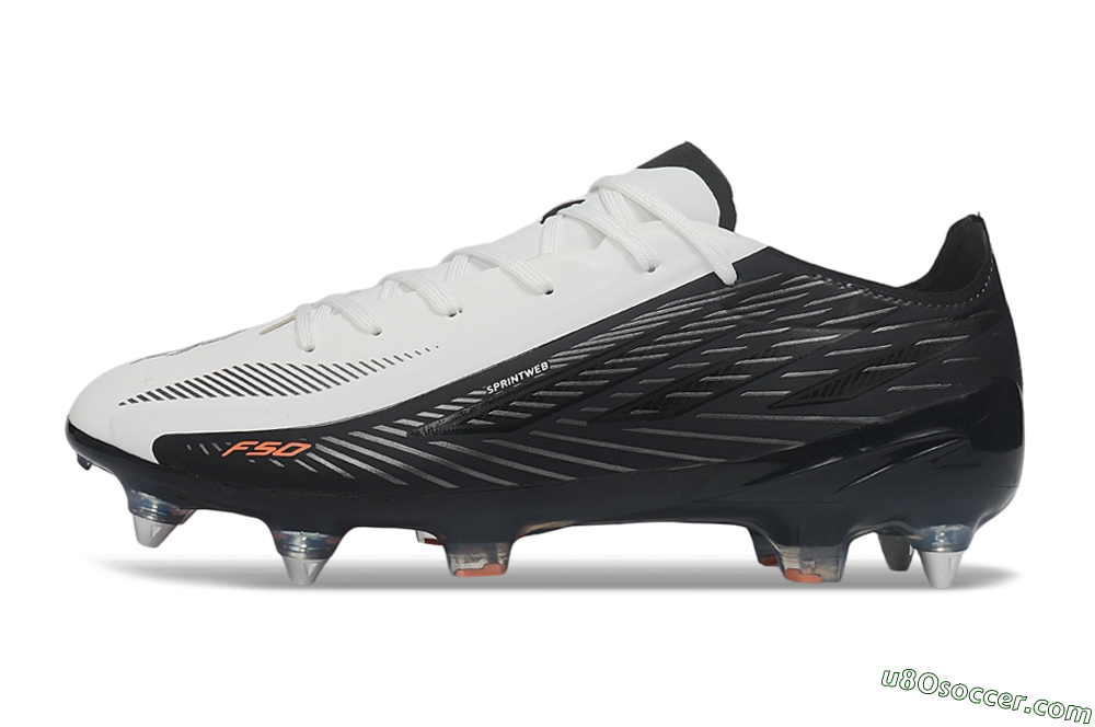 Adidas F50 Hyperfast Elite SG Soft Ground Soccer Cleats - White/Core Black/Solar Red 2