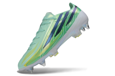 Adidas F50 Hyperfast Elite SG Soft Ground Soccer Cleats - Green/Mint Rush/Dark Blue