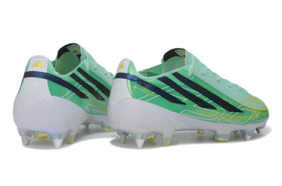 Adidas F50 Hyperfast Elite SG Soft Ground Soccer Cleats - Green/Mint Rush/Dark Blue