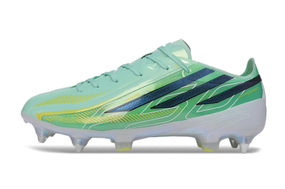 Adidas F50 Hyperfast Elite SG Soft Ground Soccer Cleats - Green/Mint Rush/Dark Blue