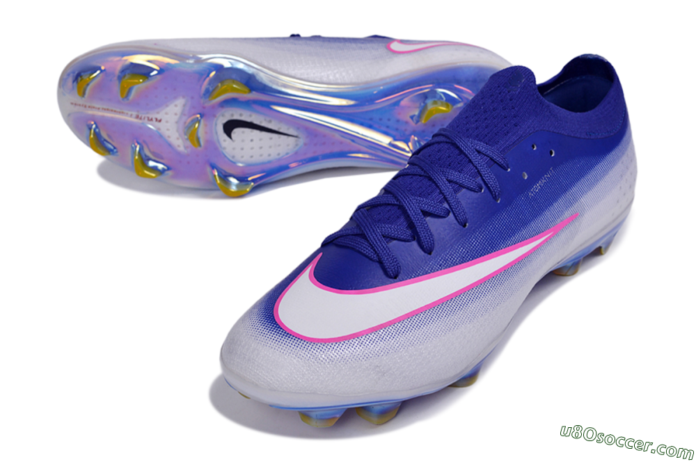 Nike Air Zoom Mercurial Vapor 17 Elite FG Firm Ground Soccer Cleats - Blue/Baltic Blue/Hyper Pink 3