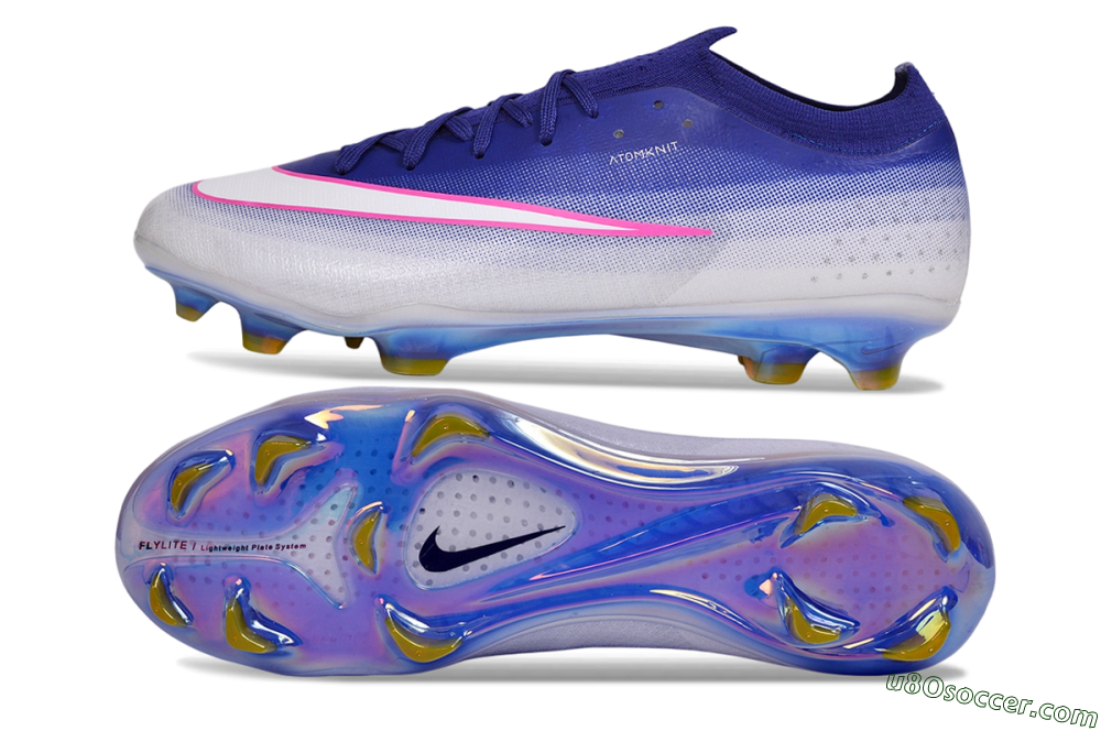 Nike Air Zoom Mercurial Vapor 17 Elite FG Firm Ground Soccer Cleats - Blue/Baltic Blue/Hyper Pink 0