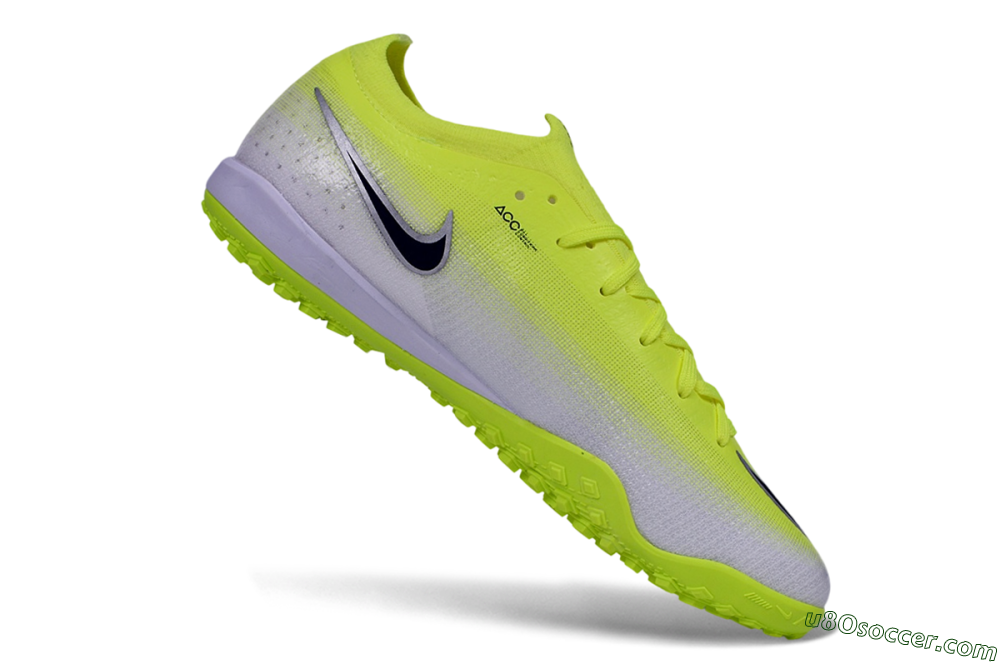 Nike Air Zoom Mercurial Vapor 17 Elite TF Artificial Turf Soccer Shoes - Yellow/Volt/Metallic Silver 4