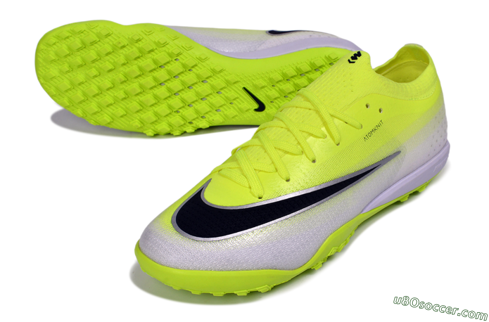 Nike Air Zoom Mercurial Vapor 17 Elite TF Artificial Turf Soccer Shoes - Yellow/Volt/Metallic Silver 3