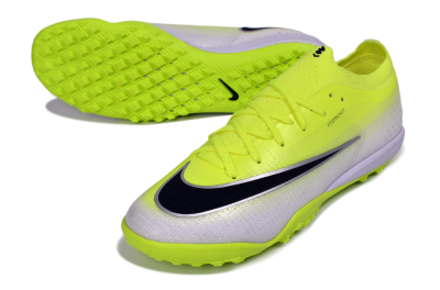 Nike Air Zoom Mercurial Vapor 17 Elite TF Artificial Turf Soccer Shoes - Yellow/Volt/Metallic Silver