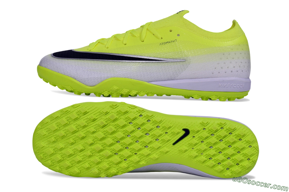 Nike Air Zoom Mercurial Vapor 17 Elite TF Artificial Turf Soccer Shoes - Yellow/Volt/Metallic Silver 0