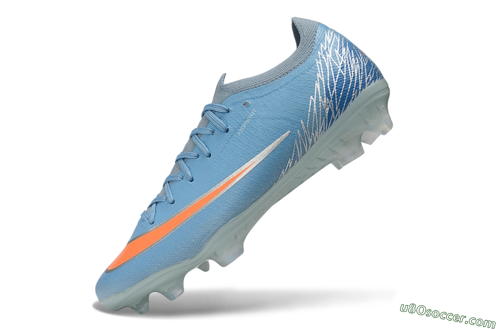 Nike Air Zoom Mercurial Vapor 17 Elite FG Firm Ground Soccer Cleats - Blue/Baltic Blue/Total Orange 5