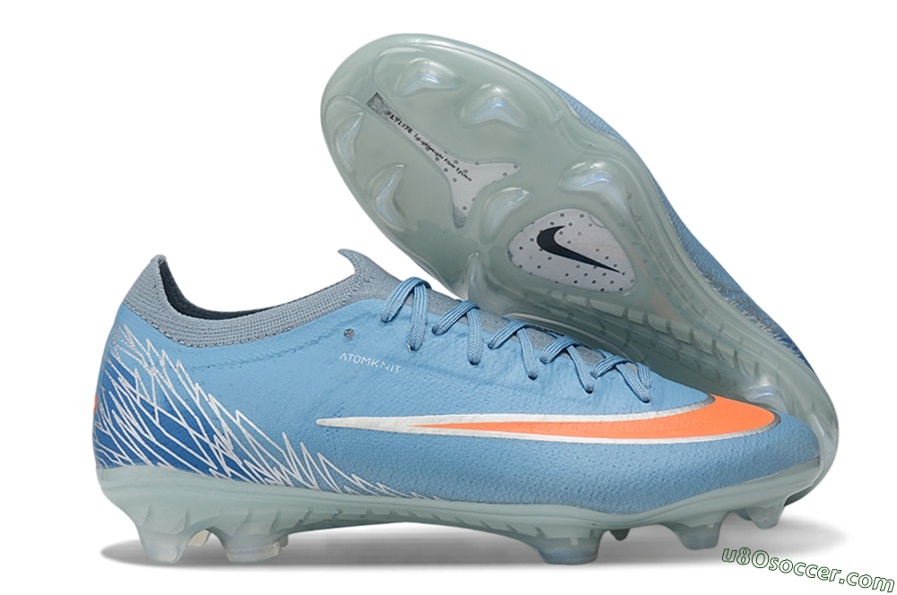 Nike Air Zoom Mercurial Vapor 17 Elite FG Firm Ground Soccer Cleats - Blue/Baltic Blue/Total Orange 1