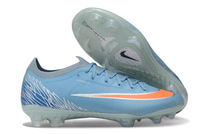 Nike Air Zoom Mercurial Vapor 17 Elite FG Firm Ground Soccer Cleats - Blue/Baltic Blue/Total Orange