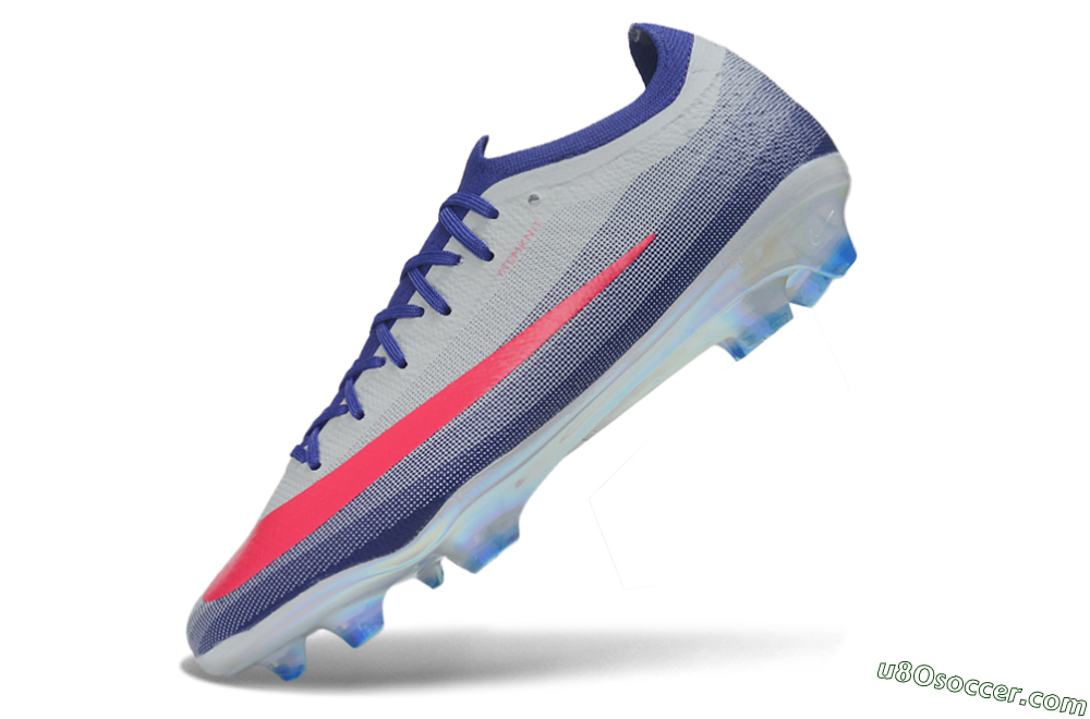 Nike Air Zoom Mercurial Vapor 17 Elite FG Firm Ground Soccer Cleats - Grey/Platinum Tint/Hyper Pink 5