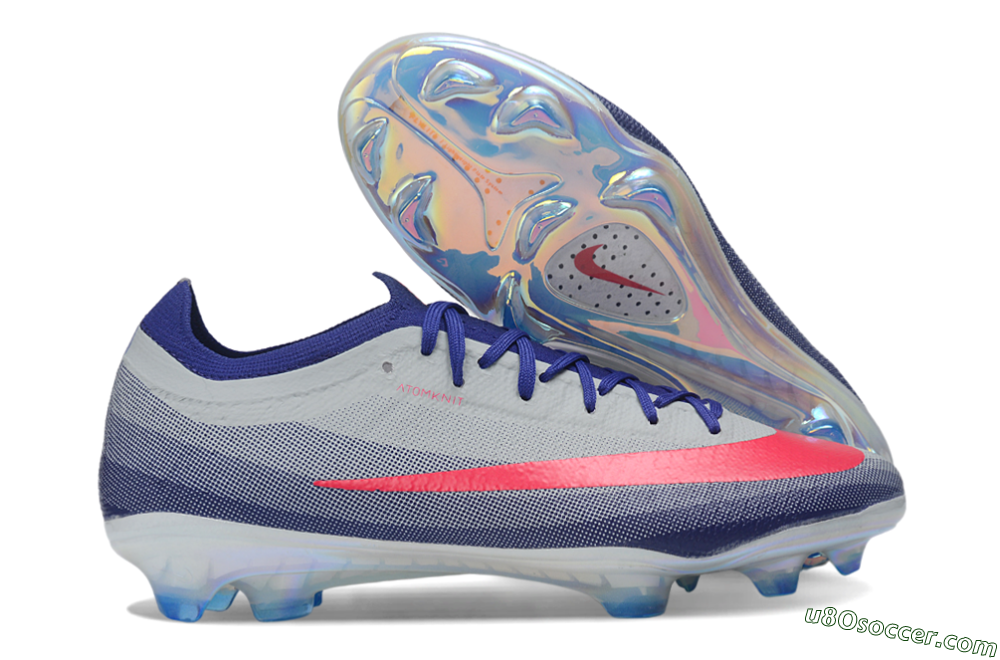 Nike Air Zoom Mercurial Vapor 17 Elite FG Firm Ground Soccer Cleats - Grey/Platinum Tint/Hyper Pink 1