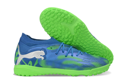 Puma Future 9 Ultimate TF Artificial Turf Soccer Shoes - Blue/Electric Blue/Lime Green