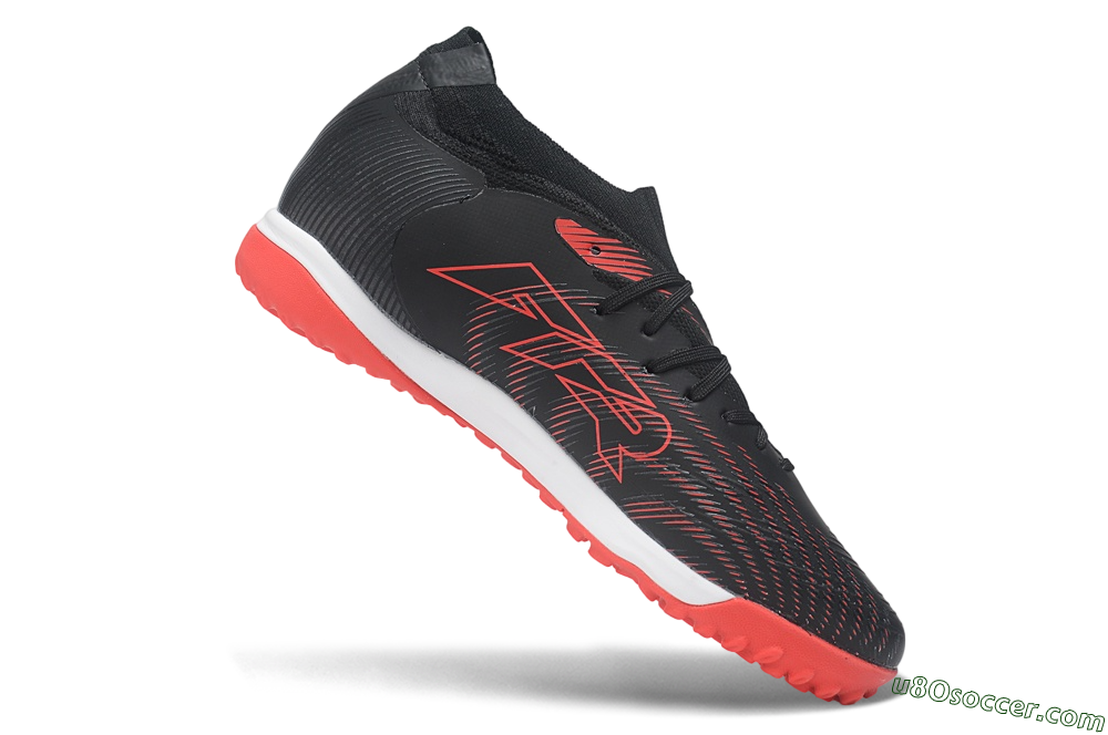 Puma Future 9 Ultimate TF Artificial Turf Soccer Shoes - Black/Puma Black/Fiery Coral 4