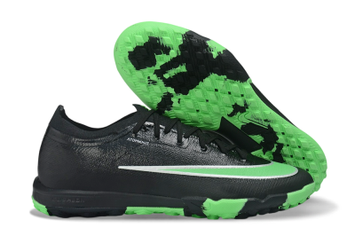 Nike Air Zoom Mercurial Vapor 17 Elite TF Artificial Turf Soccer Shoes - Black/Black/Electric Green