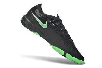 Nike Air Zoom Mercurial Vapor 17 Elite TF Artificial Turf Soccer Shoes - Black/Black/Electric Green