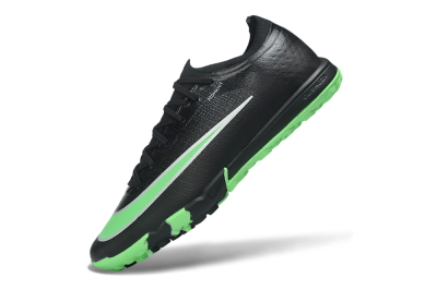 Nike Air Zoom Mercurial Vapor 17 Elite TF Artificial Turf Soccer Shoes - Black/Black/Electric Green