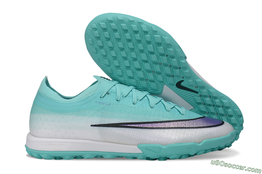 Nike Air Zoom Mercurial Vapor 17 Elite TF Artificial Turf Soccer Shoes - Turquoise/Aurora Green/Metallic Silver 1