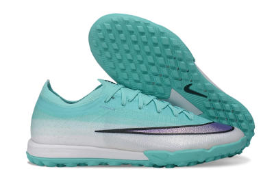 Nike Air Zoom Mercurial Vapor 17 Elite TF Artificial Turf Soccer Shoes - Turquoise/Aurora Green/Metallic Silver