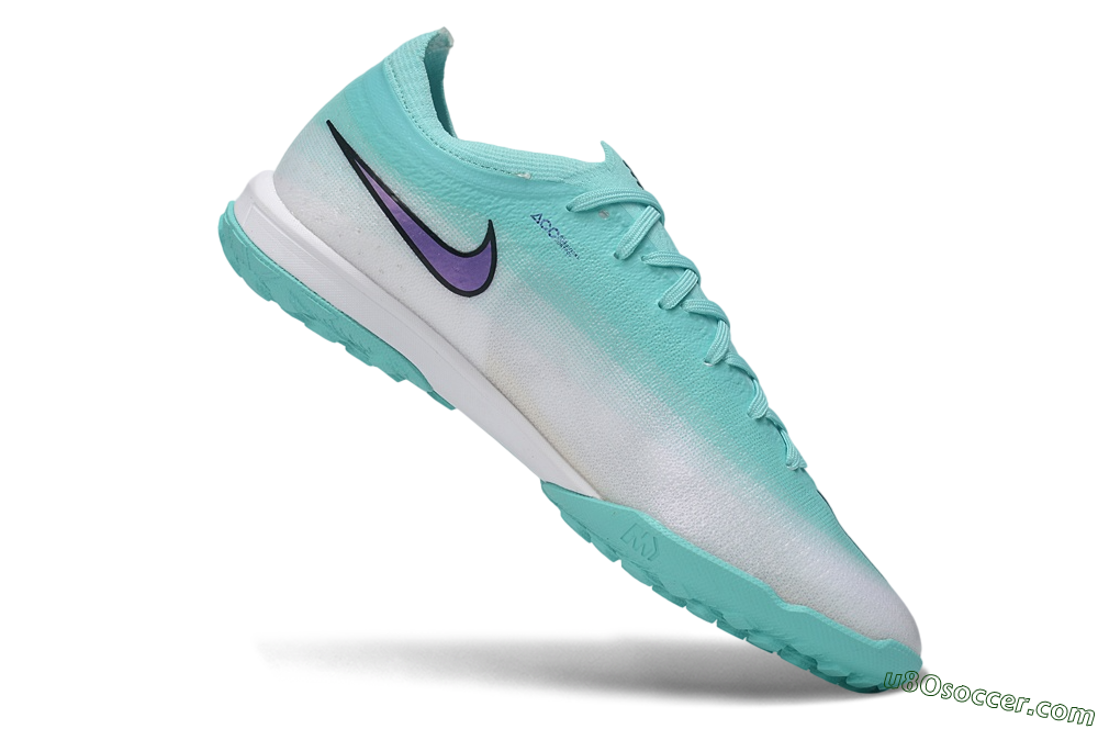 Nike Air Zoom Mercurial Vapor 17 Elite TF Artificial Turf Soccer Shoes - Turquoise/Aurora Green/Metallic Silver 4