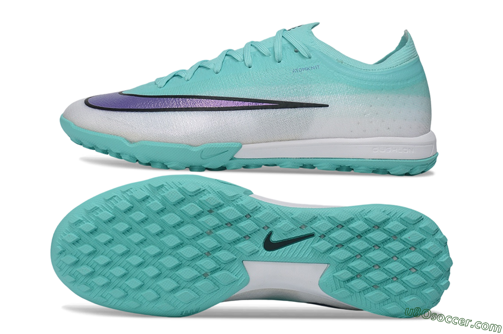 Nike Air Zoom Mercurial Vapor 17 Elite TF Artificial Turf Soccer Shoes - Turquoise/Aurora Green/Metallic Silver 0