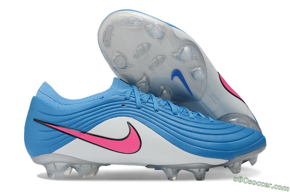 Nike United Tiempo Maestro Elite FG Firm Ground Soccer Cleats - Blue/Baltic Blue/Pink Foam 1