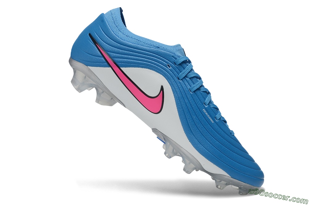 Nike United Tiempo Maestro Elite FG Firm Ground Soccer Cleats - Blue/Baltic Blue/Pink Foam 4