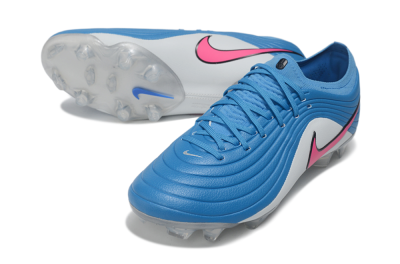 Nike United Tiempo Maestro Elite FG Firm Ground Soccer Cleats - Blue/Baltic Blue/Pink Foam
