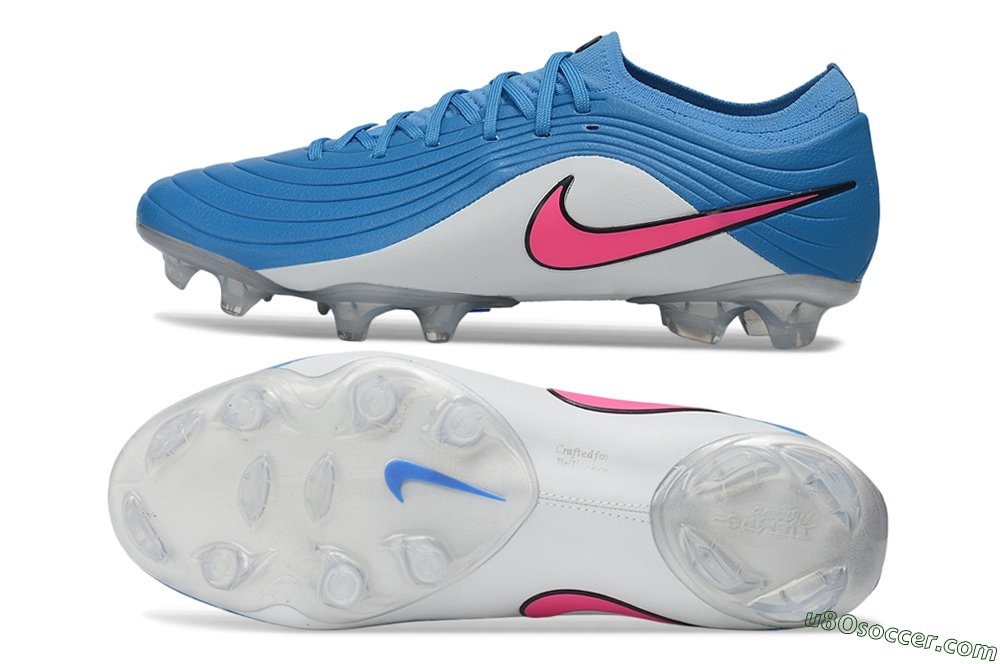 Nike United Tiempo Maestro Elite FG Firm Ground Soccer Cleats - Blue/Baltic Blue/Pink Foam 0