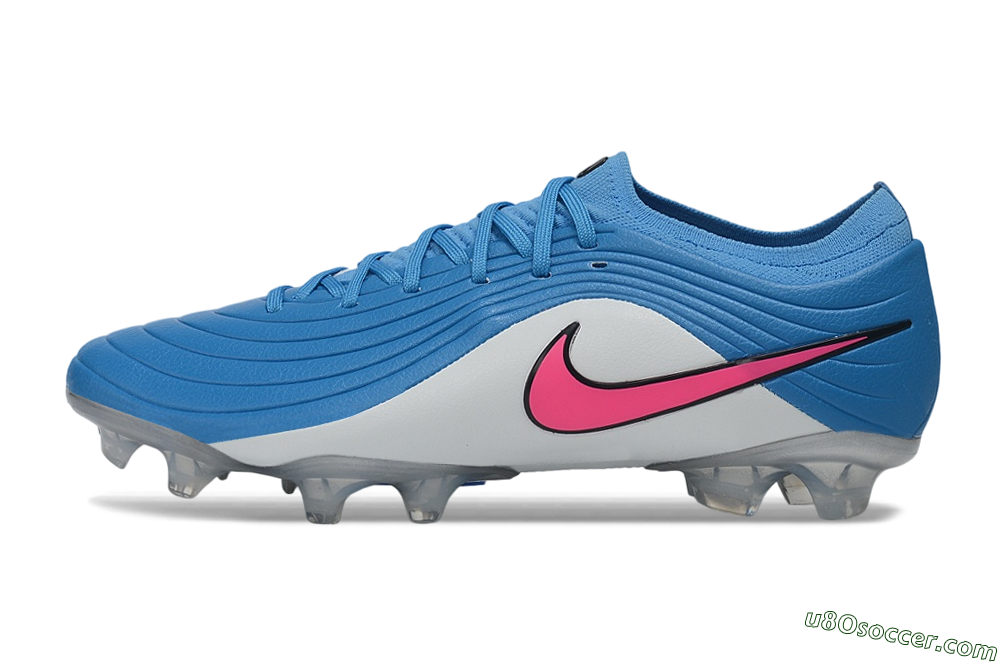 Nike United Tiempo Maestro Elite FG Firm Ground Soccer Cleats - Blue/Baltic Blue/Pink Foam 2