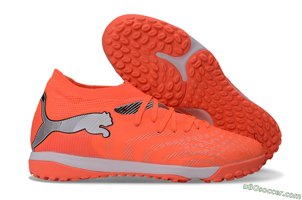 Puma Future 8 Ultimate TF Artificial Turf Soccer Shoes - Orange/Electric Orange/Shadow Grey 1