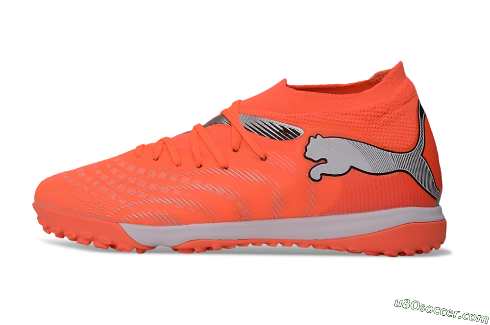 Puma Future 8 Ultimate TF Artificial Turf Soccer Shoes - Orange/Electric Orange/Shadow Grey 2