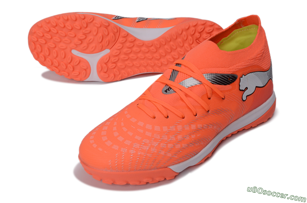 Puma Future 8 Ultimate TF Artificial Turf Soccer Shoes - Orange/Electric Orange/Shadow Grey 3