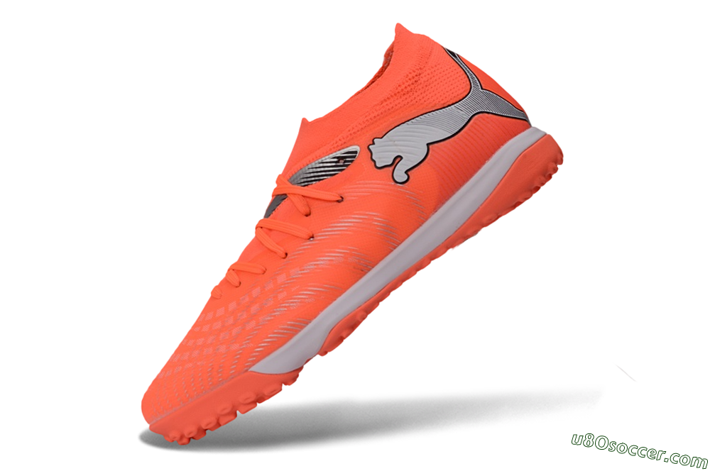 Puma Future 8 Ultimate TF Artificial Turf Soccer Shoes - Orange/Electric Orange/Shadow Grey 5