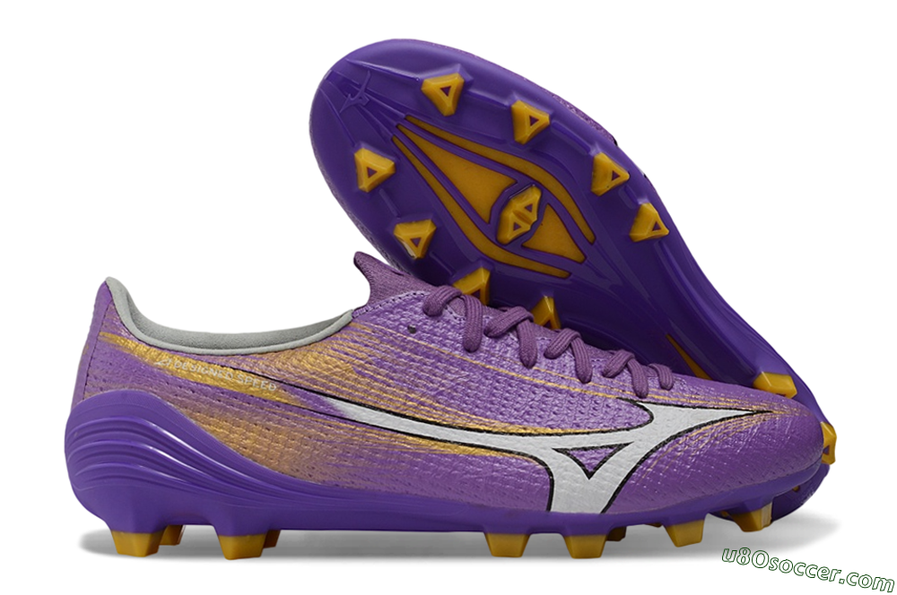 Mizuno Alpha 3 FG Firm Ground Soccer Cleats - Purple/Golden Lavender/Yellow Blaze 1
